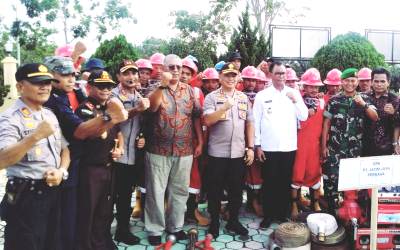 Simulasi Penanggulangan Karhutla, Kapolda Kunker ke Mapolres Rohil 