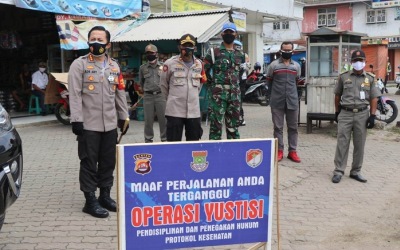 Tegur Masyarakat, Kapolresta Tangerang Pimpin Operasi Yustisi