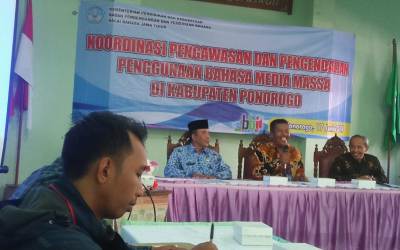 Balai Bahasa Gelar Koordinasi dengan Insan Media di Ponorogo