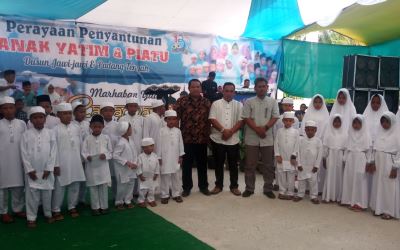 PT Tasma Puja Santuni Anak Yatim di Kecamatan Kampar 