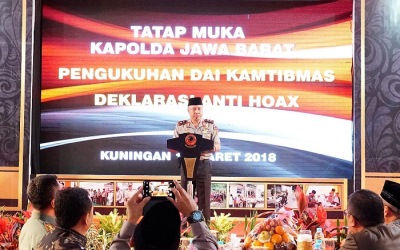 Kapolda Jabar Ajak Masyarakat Deklarasi Anti Hoax