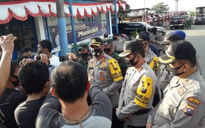 Cegah Covid-19, Polres Nias dan Kodim Gelar Razia 