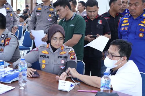 Sambut Hari Bhayangkara, Polres Siak Gelar Baksos Donor Darah