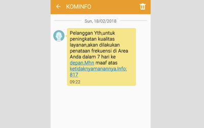 Penjelasan Kominfo Terkait SMS Penataan Jaringan