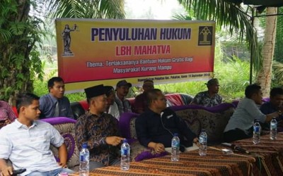 LBH Mahatva Siap Membantu Masyarakat Kurang Mampu