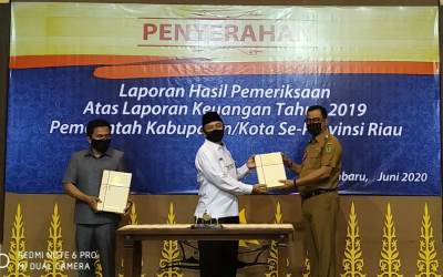 Pemkab Rohil Terima WTP dari BPK RI Perwakilan Riau