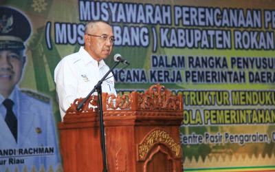 Gubri Buka Secara Resmi Musrembang Rohul 2018 