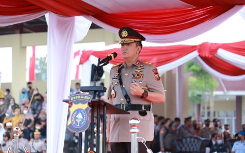 259 Bintara Polri Dilantik, Ini Pesan Kapolda Riau