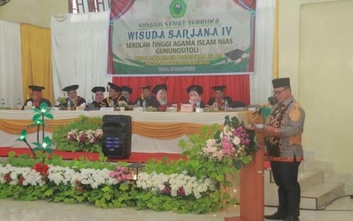 Wawako Hadiri Wisuda Sarjana STAI Nias Tahun 2022