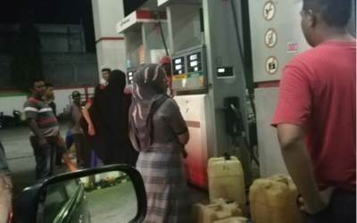 SPBU 14243461 Aceh Utara Jual Premium Jerigen