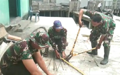 Kodim 0321/Rohil Bangun Ruang Tempat Imam Mushola