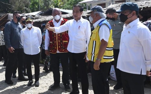 Gubsu Edy Pamer Perbaikan Jalan di Nias ke Jokowi