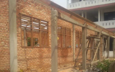 Swakelola Gedung Labor SMPN I Bangkinang Dipertanyakan