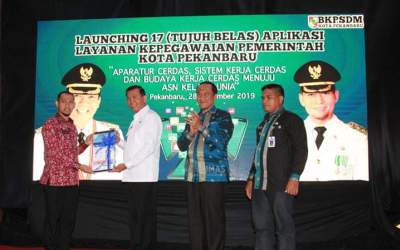 BKPSDM Pekanbaru Lounching 17 Aplikasi Kepegawaian