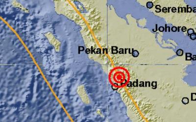 Sumatera Barat Dua Kali Diguncang Gempa