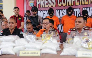 Polres Bintan Amankan 119 Kg Sabu Jaringan Internasional