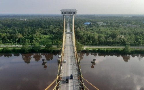 Lift 73 Meter Jembatan Sultanah Latifah Dibuka Saat Event Tour de Siak