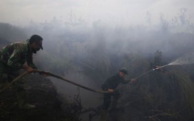 Anggota TNI Hilang Saat Padamkan Kebakaran di Rohil Belum Ditemukan