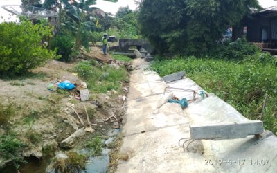 Belum Lama, Drainase di Ujung Batu Timur Sudah Ambruk