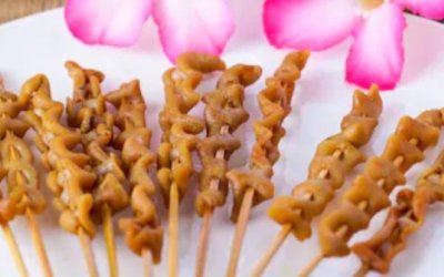 Cara Membuat Sate Usus Goreng Bumbu Kuning 