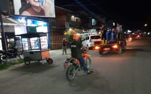 Pemko Gunungsitoli Lanjutkan Penyemprotan Disinfektan