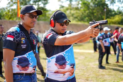 Hari Bayangkara ke 78, Polres Siak Gelar Turnamen Menembak