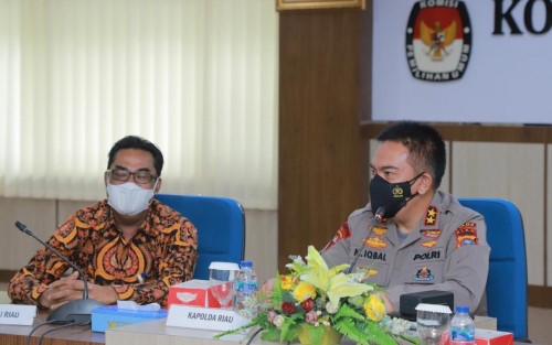 Persiapan Pemilu, Kapolda Riau Koordinasi dengan KPU