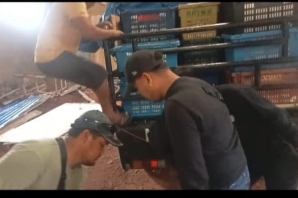 Polsek Panipahan Polres Rohil Amankan Barang Diduga Ilegal Asal Malaysia