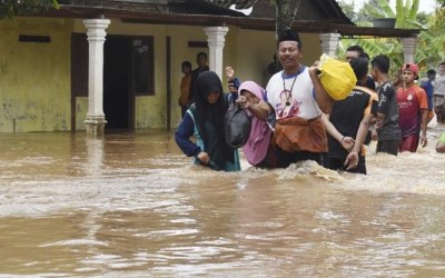 15 Kabupaten di Jatim Banjir, Puluhan Ribu Warga Mengungsi