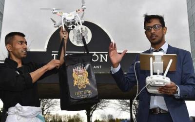 Toko ini Pakai Drone untuk Antar Kopi dan Donat