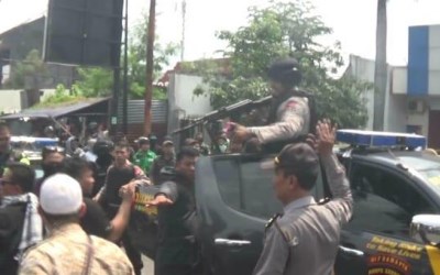 Kampanye Prabowo Rusuh, Tiga Luka Akibat Lemparan Batu