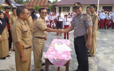 Polsek Rangsang MoU dengan Sekolah di Tanjung Samak