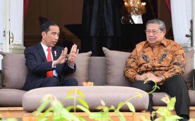 Ini yang Dibicarakan Jokowi-SBY di Istana Merdeka