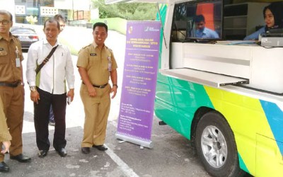 BPTPM Pekanbaru dan BPJS Ketenagakerjaan Operasikan Mobil Keliling