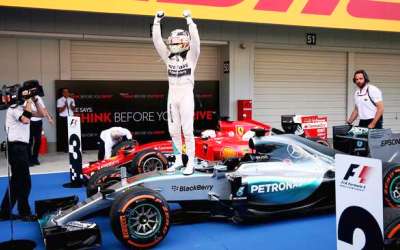 Hamilton Menang di GP Jepang, Samai Rekor Senna