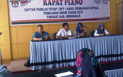 KPU Bengkalis Gelar Rapat Pleno Hasil Perbaikan DPTHP-3