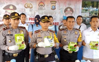 Polres Pekanbaru Tangkap 4 Kg Sabu Asal Aceh