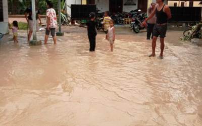 Curah Hujan Tinggi, Sejumlah Daerah di Asahan Banjir