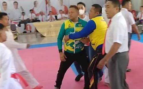 Pertandingan Karate Porprov X Kuansing: Kampar Vs Inhil Ricuh, Ini Pemicunya