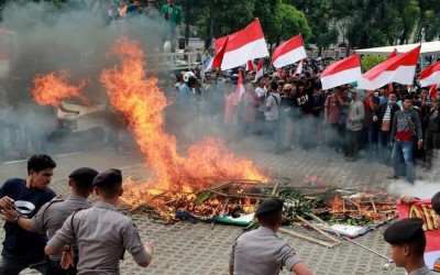 Demo Ricuh di KPK, Polisi Belum Ada Tangkap Pelaku