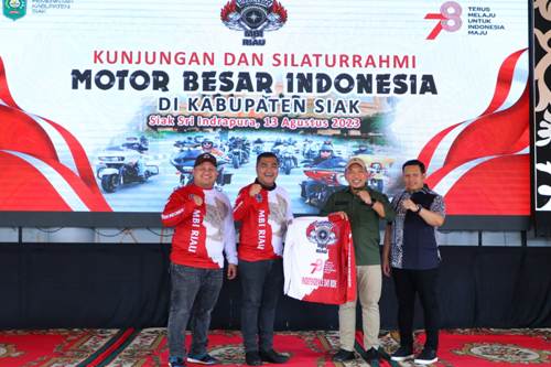 Wabup Siak Terima Kunjungan dan Silaturahmi Motor Besar Indonesia