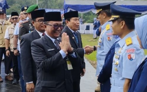 Sekda Siak Arfan Usman Hadiri Sertijab Komandan Lanud