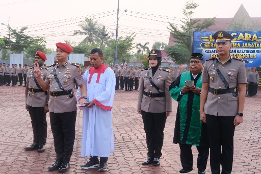 Kapolres Bengkalis Pimpin Sertijab Kasat Reskrim dan Kasat Lantas