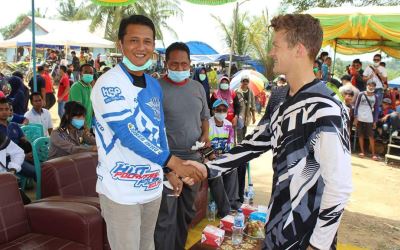 HUT Polantas, Polres Inhu Gelar Motocross dan Grasstrack