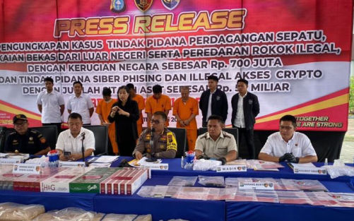 Polda Riau Amankan Rokok Ilegal, Pelaku Terancam 5 Tahun Penjara