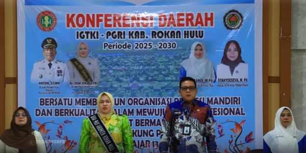 Wujudkan Profesionalisme Guru PAUD, Ketua TP PKK Rokan Hulu Buka Konferda V IGTKI-PGRI