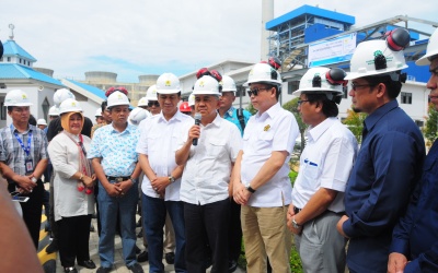 Ignasius Jonan Pantau PLTU Tenayan di Pekanbaru