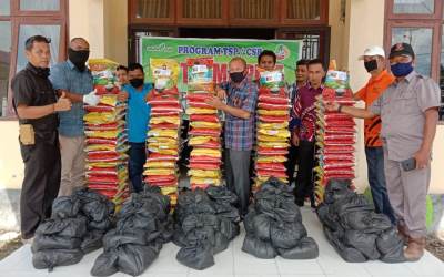 PT Tasma Puja Salurkan Bantuan Sembako di Kampar