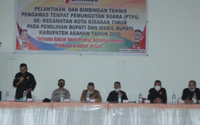 193 Pengawas PTPS Kota Kisaran Timur Dilantik