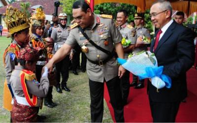 Pocil Bengkalis Tampil Saat Polda Riau Naik Kelas